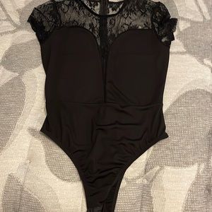 Black bodysuit blouse!! Size M
